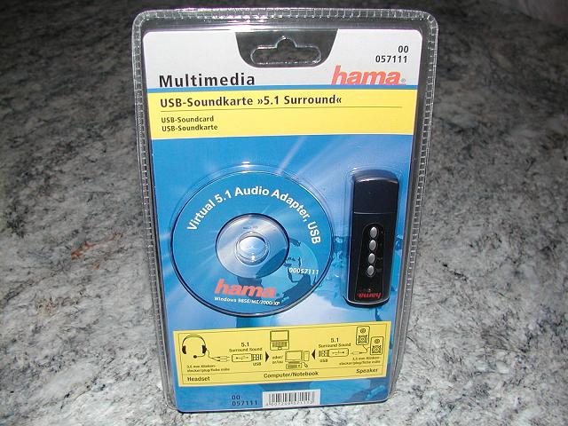 USB-Soundkarte 5.1 Surround von Hama